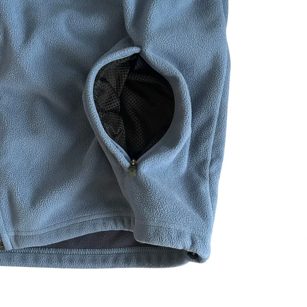L.L. Bean Polartec Fleece Jacket‎ Mens Large Blue Full-Zip Outdoor Pockets